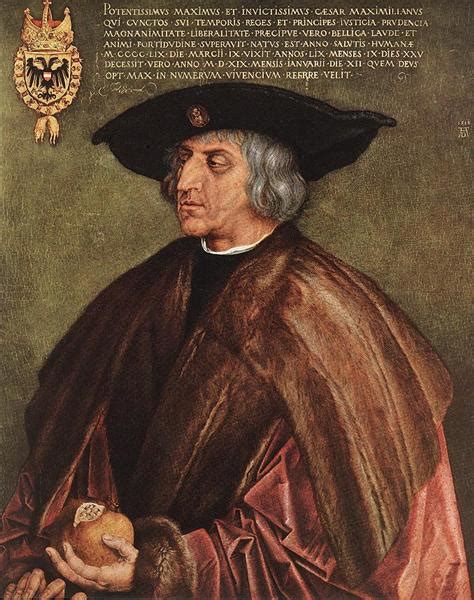 Portrait of Emperor Maximilian I. (1519) by Albrecht Durer